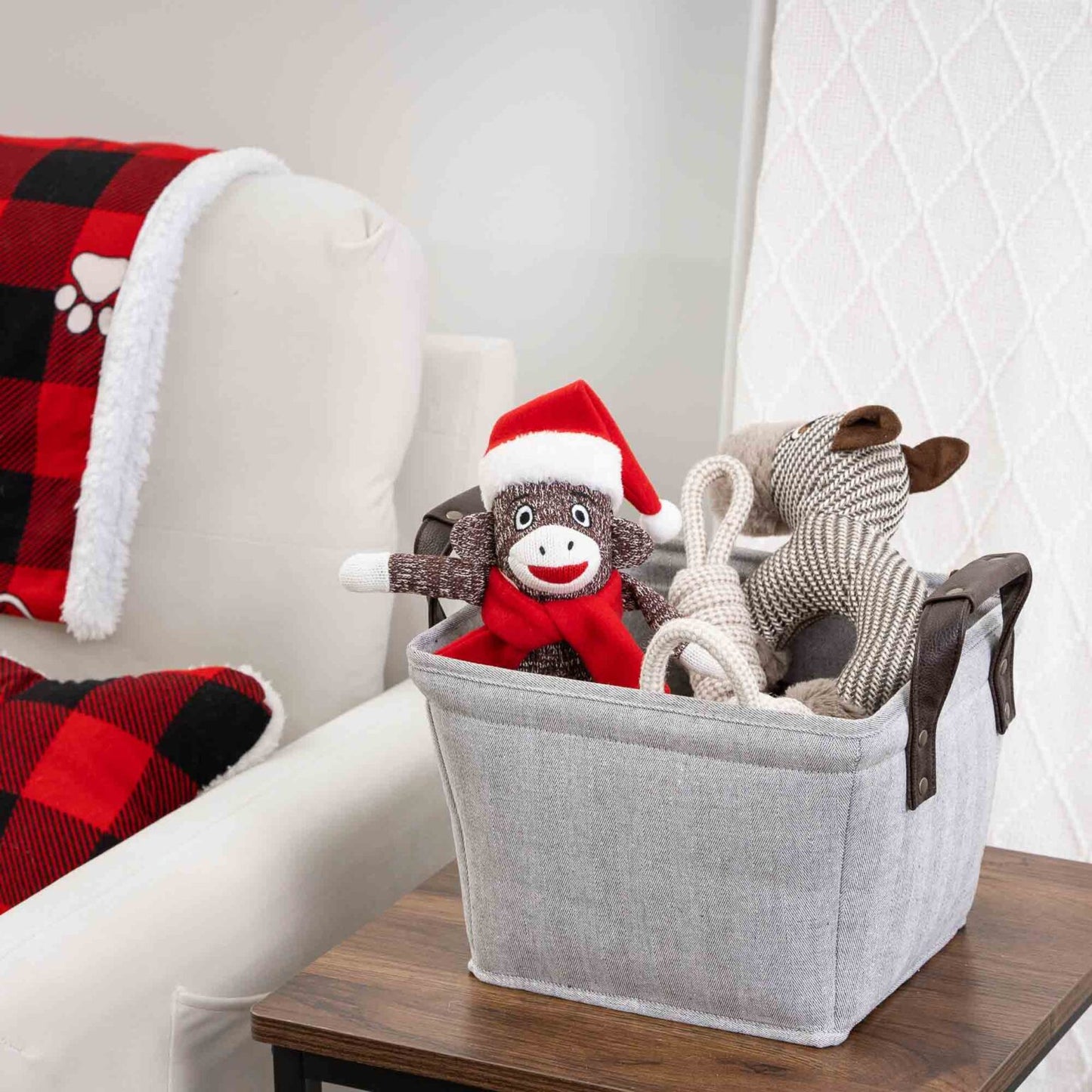 Your Dog’s Very Own Christmas Santa Sock Monkey Toy - Collectable Nostalgic Dog Toy