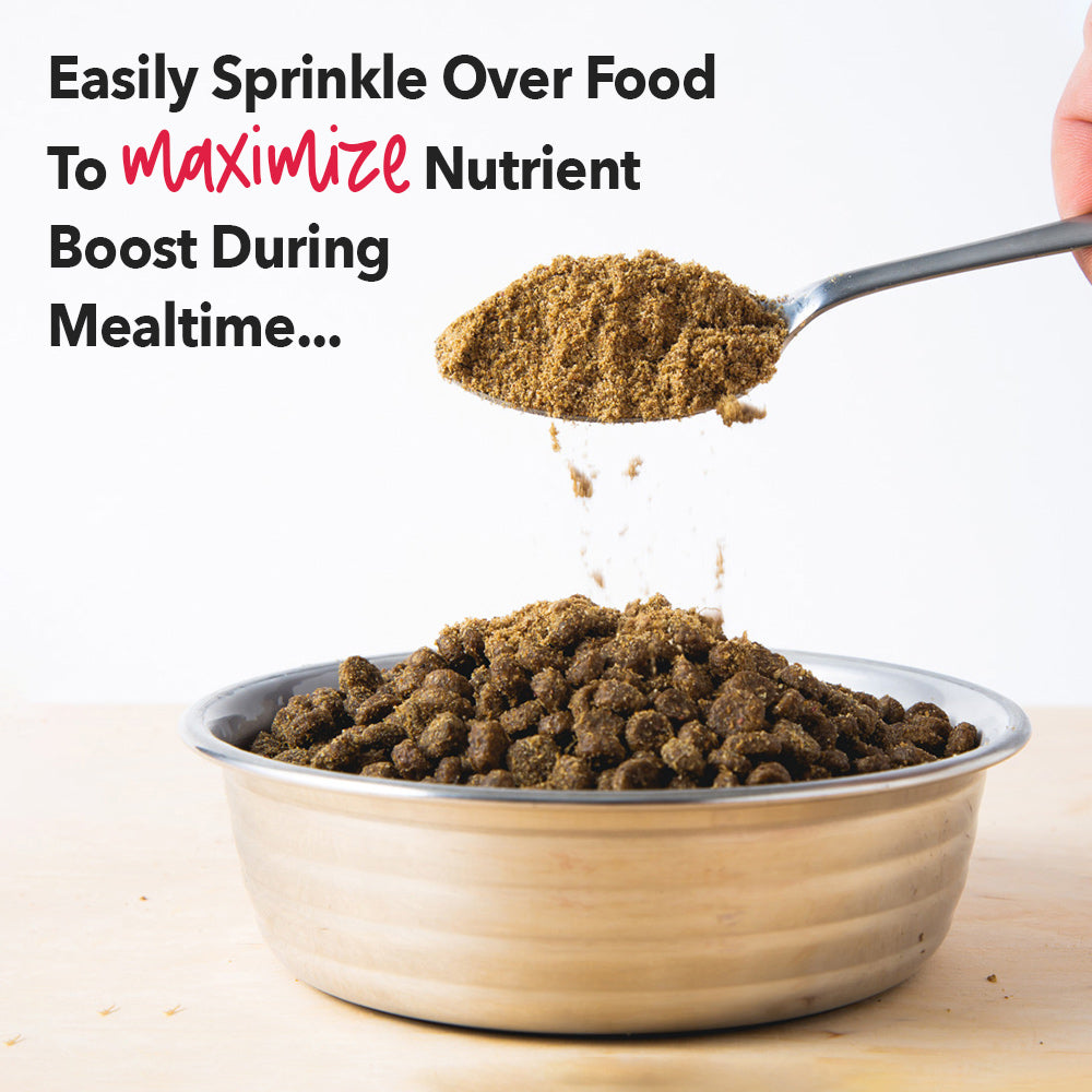 BUY 2 BAGS AND SAVE - iHeartDogs Nutrition Boost Beef Food Topper- 8 oz bags