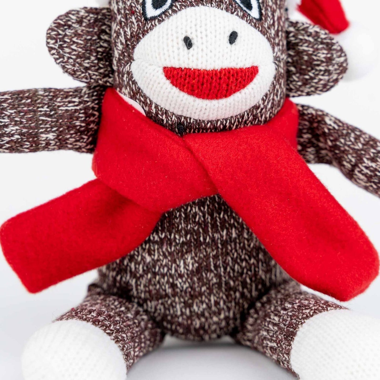 Your Dog’s Very Own Christmas Santa Sock Monkey Toy - Collectable Nostalgic Dog Toy