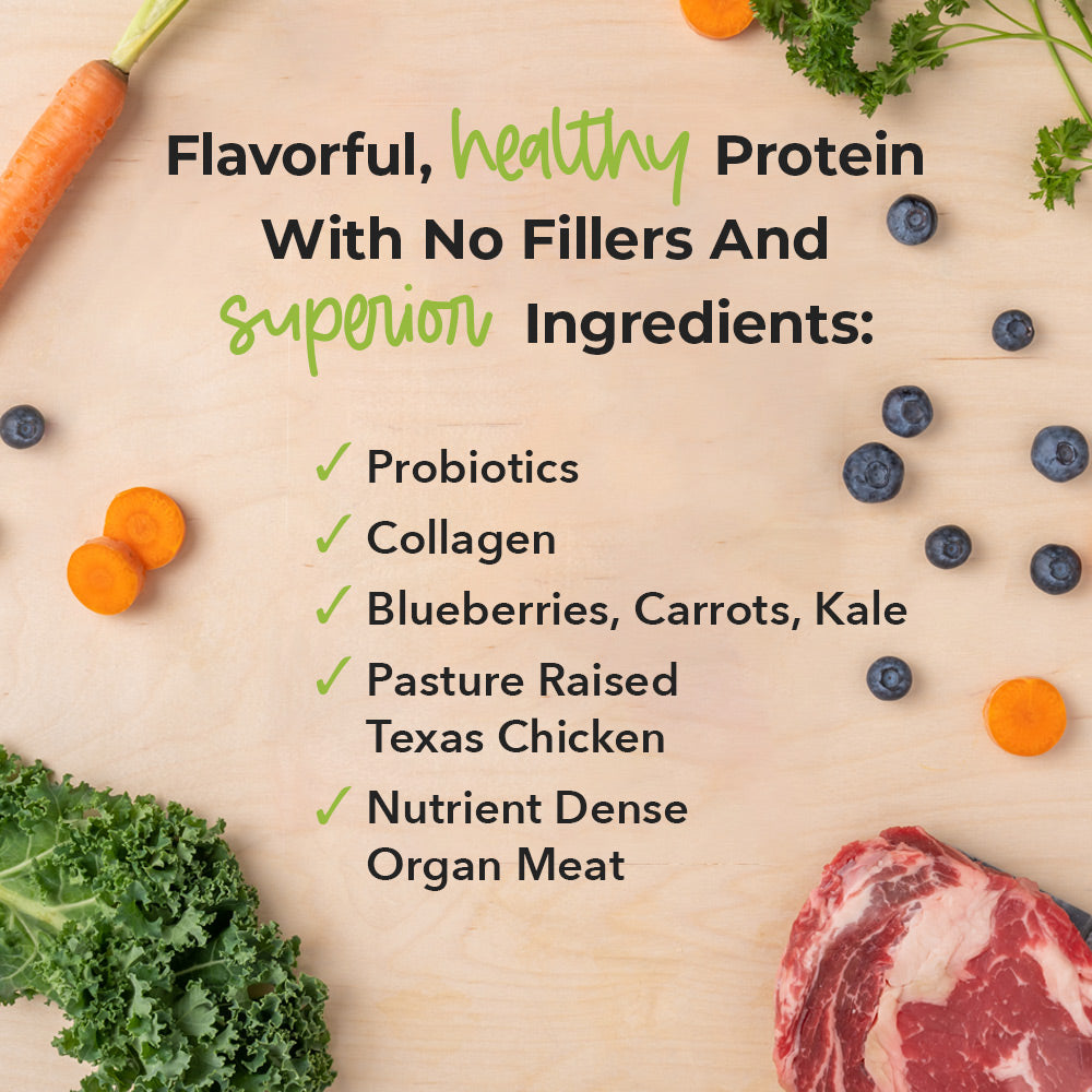 BUY 4 BAGS AND SAVE - Happy, Healthy™️ Nutrition Boost Chicken Food Topper- 8 oz bags