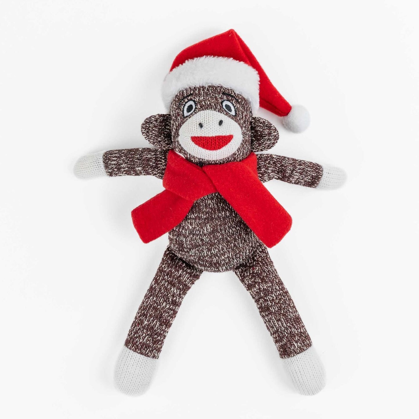 Your Dog’s Very Own Christmas Santa Sock Monkey Toy - Collectable Nostalgic Dog Toy