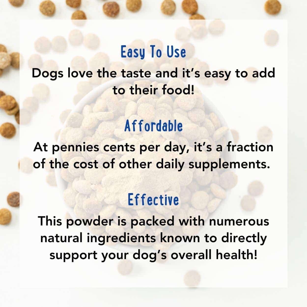 BUY 3 and SAVE 25%! iHeartDogs 24-in-1 Adult Multivitamin Daily+ Total Health Support Powder with Probiotics, Omega-3, Glucosamine, Mushrooms & Bone Broth