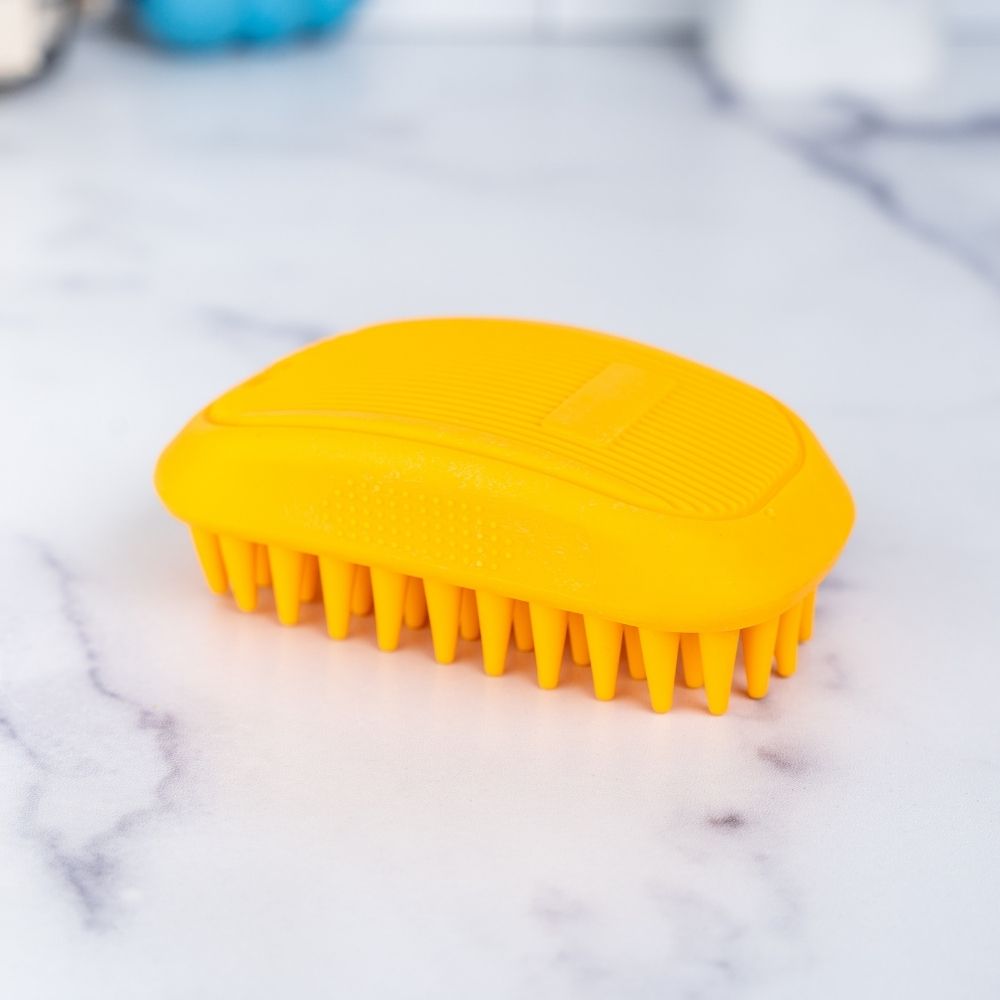 Ultimate Silicone Bath Massage Brush & Shampoo Accessory for your Long or Short Haired Dog