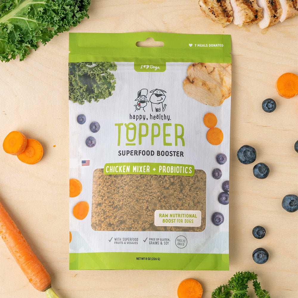 BUY 8 BAGS AND SAVE - Happy, Healthy™️ Nutrition Boost Chicken Food Topper- 8 oz bags