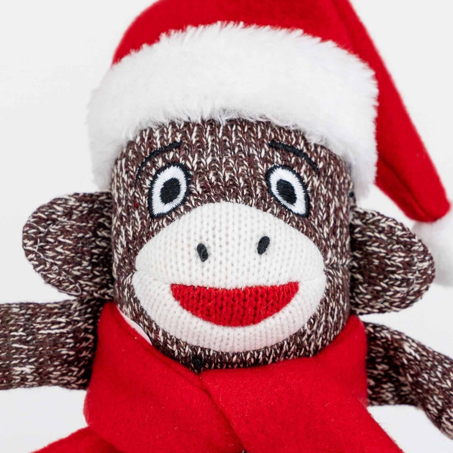 Your Dog’s Very Own Christmas Santa Sock Monkey Toy - Collectable Nostalgic Dog Toy