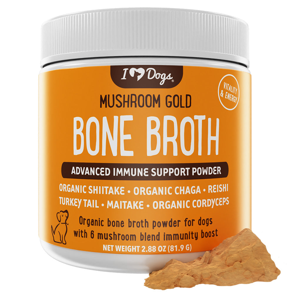 BUY 2 BAGS AND SAVE Mushroom Bone Broth For Dogs Immune Support Powder