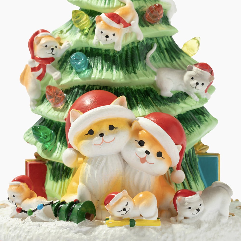 My Christmas Wish Is A Forever Home For Every Cat- Hand Crafted Light Up Resin Christmas Tree