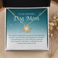 To My Amazing Dog Mom Love Knot Necklace-  Helps Feed 5 Hungry Shelter Dogs in Need