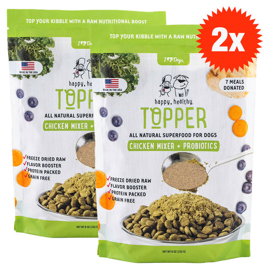 BUY 2 BAGS AND SAVE - Happy, Healthy™️ Nutrition Boost Chicken Food Topper- 8 oz bags